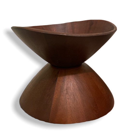 Pierre’s Pantry Wooden Serving Bowls Set of 2 vintage - Picture 6 of 6